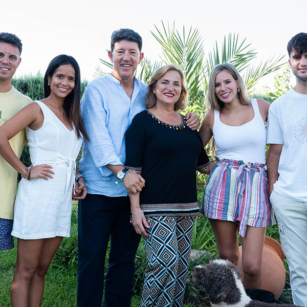 Florencio Monje with his familiy